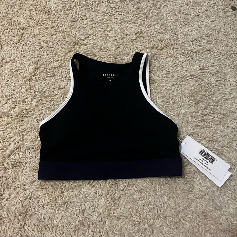 allfenix high support the contrast racer bra black size medium